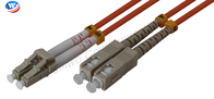 Cable del remiendo de la fibra del cordón de remiendo de la fibra óptica del SC UPC del LC UPC DX OM1