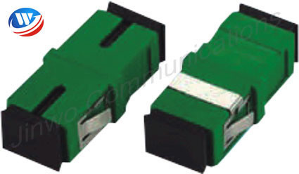 Adaptador a una cara verde LC UPC de la fibra del solo modo a SC APC